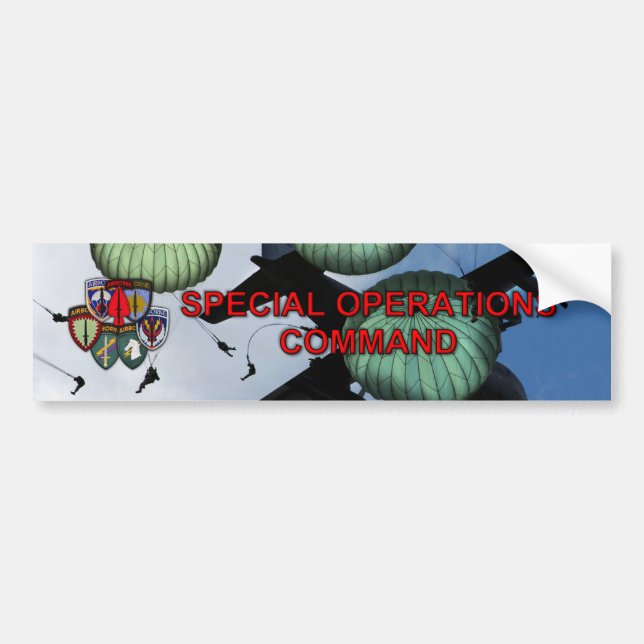 special operations command veterans Bumper Sticker (Front)