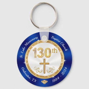 Special Order 130th Church Anniversary Keychain