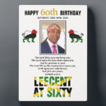 SPECIAL ORDER 60th Birthday Photo Plaque<br><div class="desc">SPECIAL ORDER 60th BIRTHDAY PHOTO PLAQUE. Stylish, patriotic JAMAICA 60th Anniversary Independence plaque to celebrate JAMAICA'S 60TH ANNIVERSARY OF INDEPENDENCE. The design shows JAMAICA JAMAICA in the well known yellow saltire flag of JAMAICA with 60 in bold gold typography and the years 1962 - 2022 underneath in black text. The...</div>