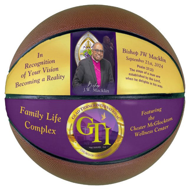 Special Order, Church Basketball for Pastor, Kirk (Front)