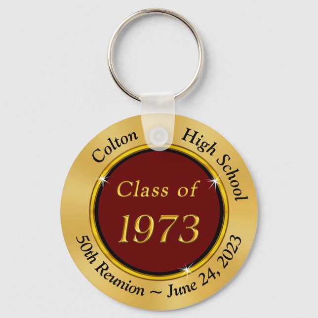 Special Order, Colton High School Keychain, Maroon Keychain (Front)