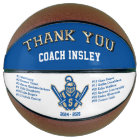 Special Order Customizable Basketball for Coach,