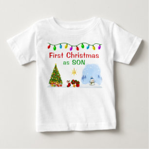 Special Order First Christmas as Son Shirt