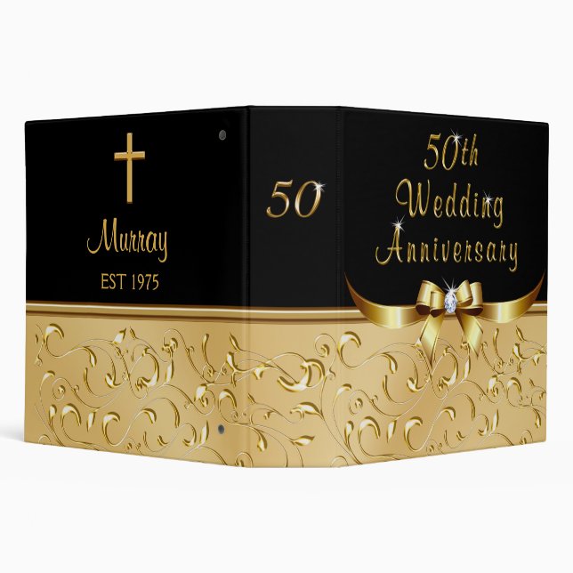 Special Order for 50th wedding anniversary album,  Binder (Background)