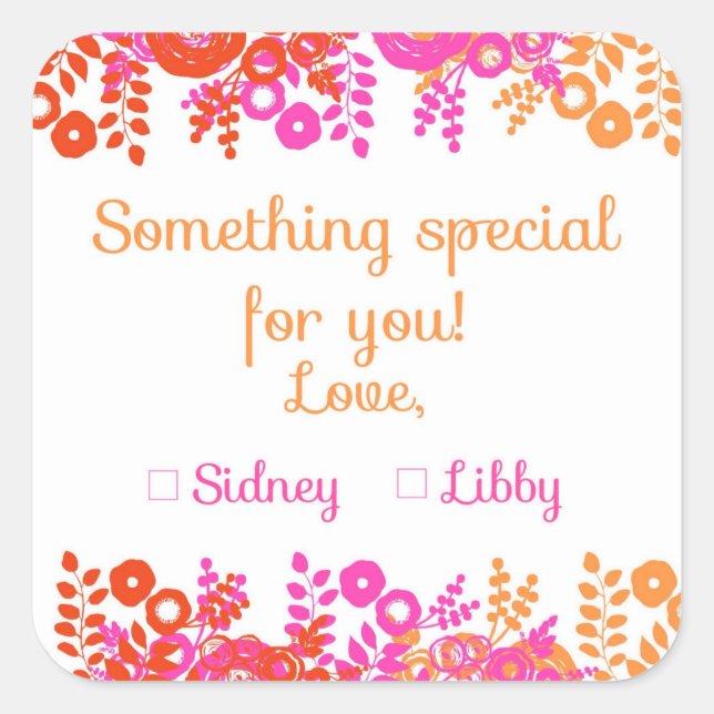 Special Order Gift Sticker (Front)