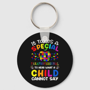 Special Paraprofessional Autism Awareness Keychain