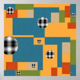 Special People - Ken Gauge Abstract Art Poster