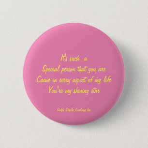 Special person 2 inch round button