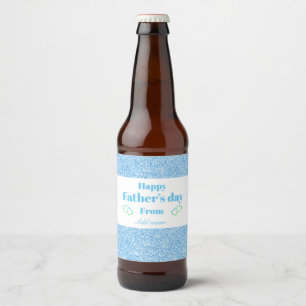 Special personalis father’s day beer bottle label
