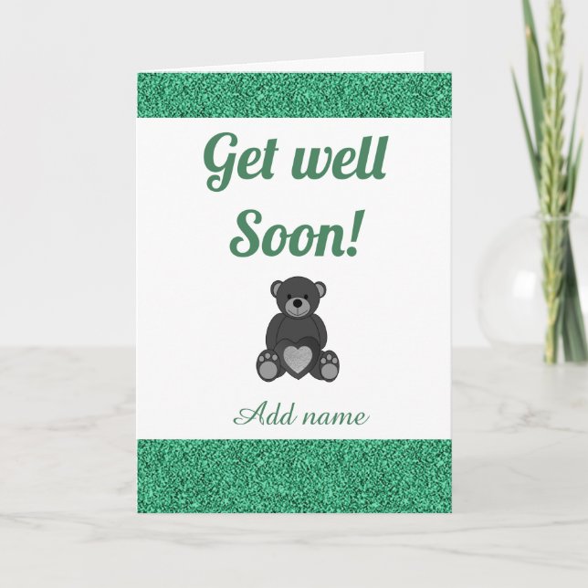 Special personalised get well soon card (Front)