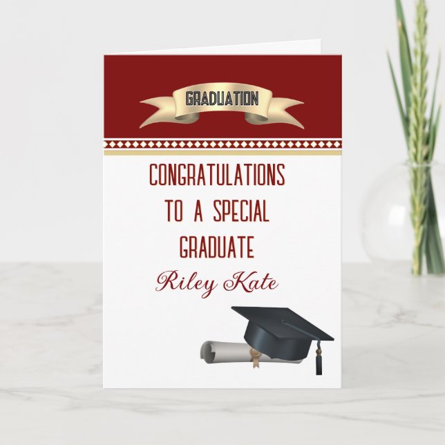 Special! Personalized graduation Card (Front)
