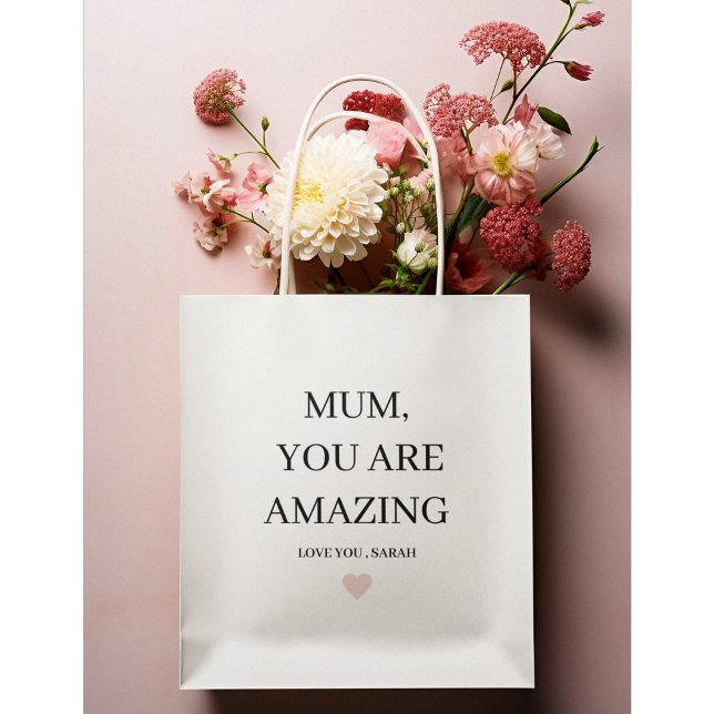 Special Personalized MUM You Are Amazing Gift Medium Gift Bag (Creator Uploaded)