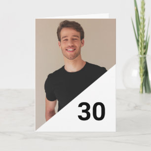 Special Personalized Photo Son 30th Birthday Card