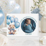 Special Photo Boy's Baptism Favour Magnet<br><div class="desc">An elegant design with a special photo.</div>