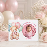 Special Photo Girl's Baptism Favour Magnet<br><div class="desc">An elegant design with a special photo.</div>