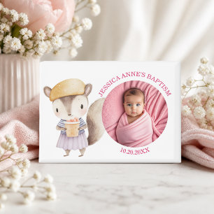 Special Photo Girl's Baptism Favour Magnet