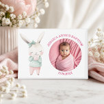 Special Photo Girl's Baptism Favour Magnet<br><div class="desc">An elegant design with a special photo.</div>