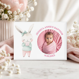 Special Photo Girl's Baptism Favour Magnet