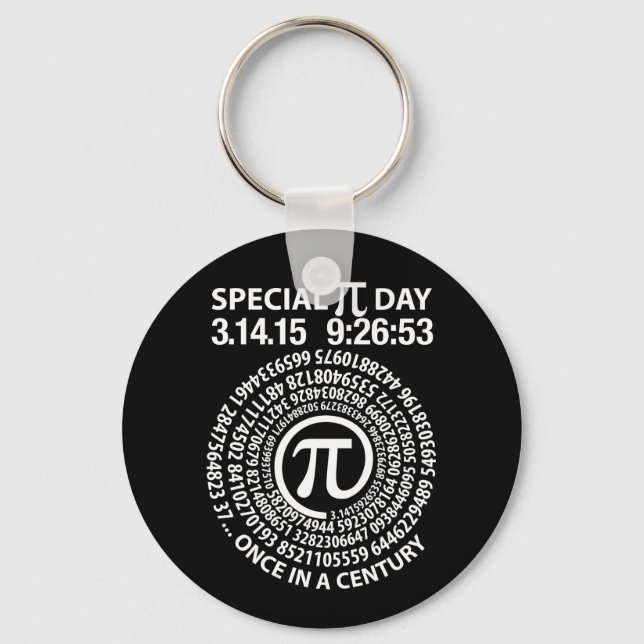 Special Pi Day 2015, Spiral Keychain (Front)