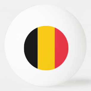Special ping pong ball with Flag of Belgium