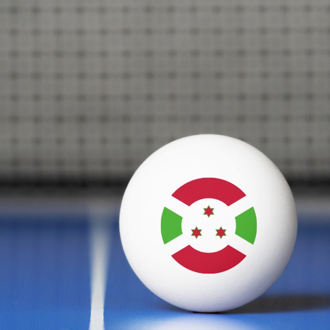 Special ping pong ball with Flag of Burundi (Net)