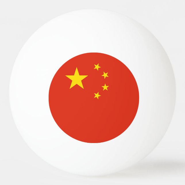 Special ping pong ball with Flag of China (Back)