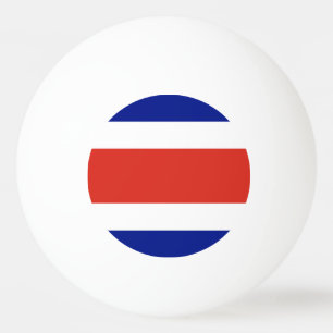 Special ping pong ball with Flag of Costa Rica