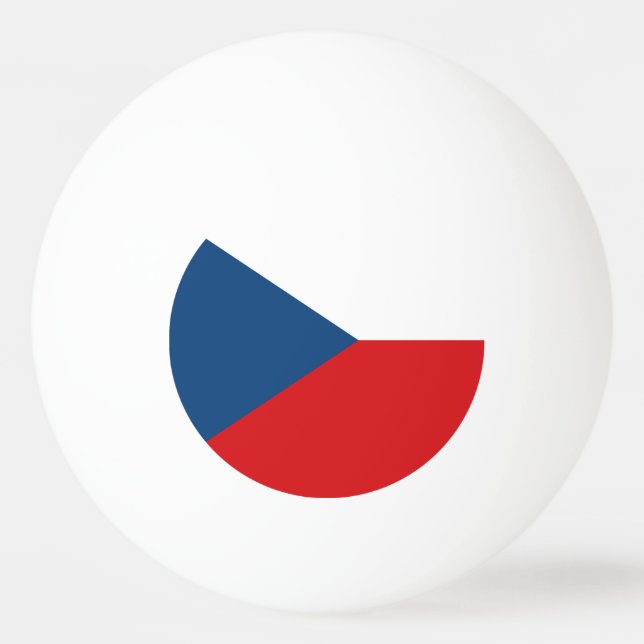 Special ping pong ball with Flag of Czechia (Back)