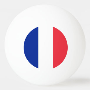 Special ping pong ball with Flag of France
