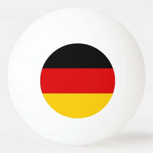 Special ping pong ball with Flag of Germany (Back)