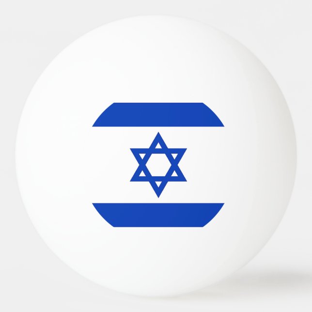 Special ping pong ball with Flag of Israel (Back)