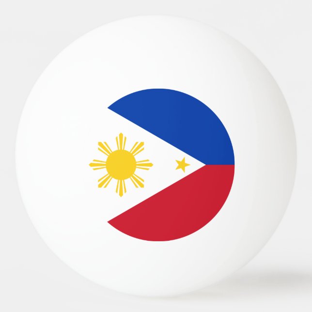 Special ping pong ball with Flag of Philippines (Back)