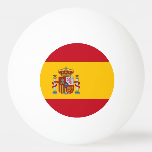 Special ping pong ball with Flag of Spain (Back)
