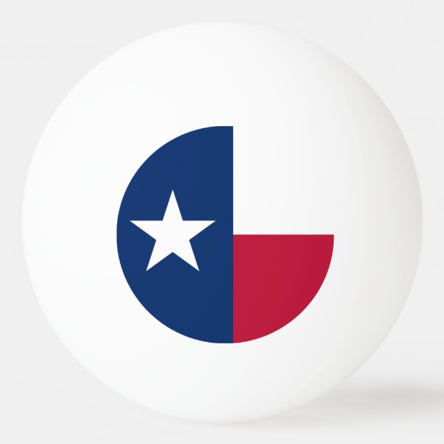 Special ping pong ball with Flag of Texas, USA (Back)