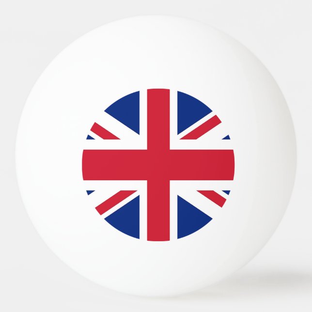 Special ping pong ball with Flag of United Kingdom (Back)