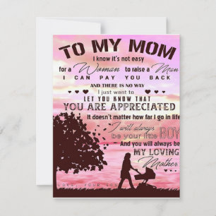 Special Present For Mom   To My Mom Letter   Invitation