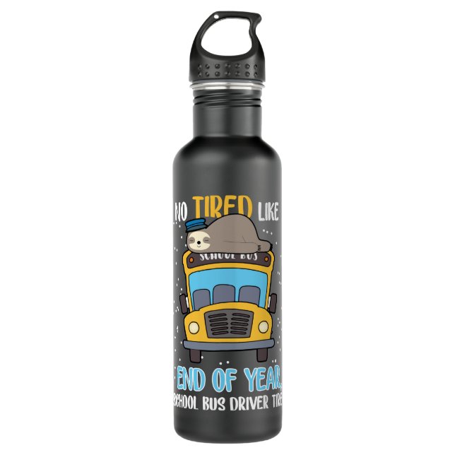 Special Present Magic Cartoons School Bus Kids Coo 710 Ml Water Bottle (Front)