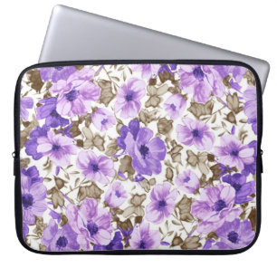 Special Purple Flowers Laptop Sleeve