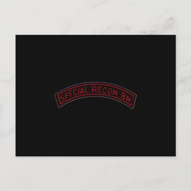 Special Recon BN Postcard (Front)