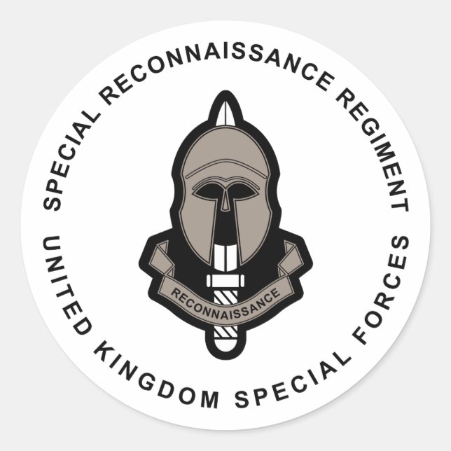 Special Reconnaissance Regiment Classic Round Sticker (Front)
