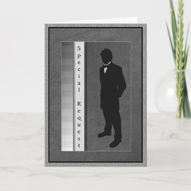 Special Request Wedding Groom Invitation (Front)
