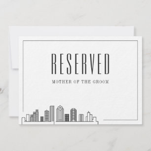 Special Reserved Seat   Houston Wedding  Invitation