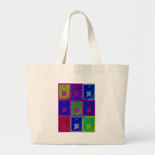 Special  Santa HoHoho Pop Art colours Large Tote Bag