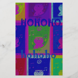 Special Santa HoHoho Pop Art colours Stationery