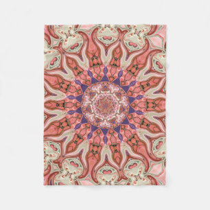 Special Seven Pinks Mandala Small Fleece Blanket