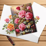 Special Sister Bright Coloured Pink Roses Birthday Card<br><div class="desc">Show your sister some love with our beautiful watercolor pink rose birthday card! 🌸 This feminine and elegant design sets the stage for a heartfelt birthday message. Inside, you'll find a special wish that you can personalize to make her day even more memorable. Celebrate your bond with this beautiful watercolor...</div>