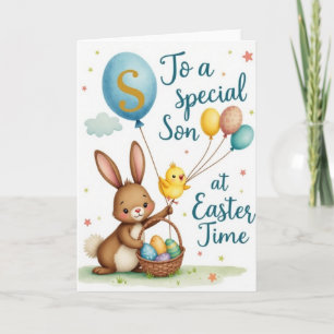 Special Son Easter Time Card