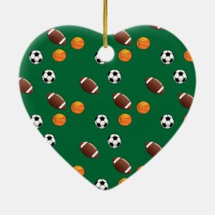 Special Sports Motifs Christmas Ceramic Ornament