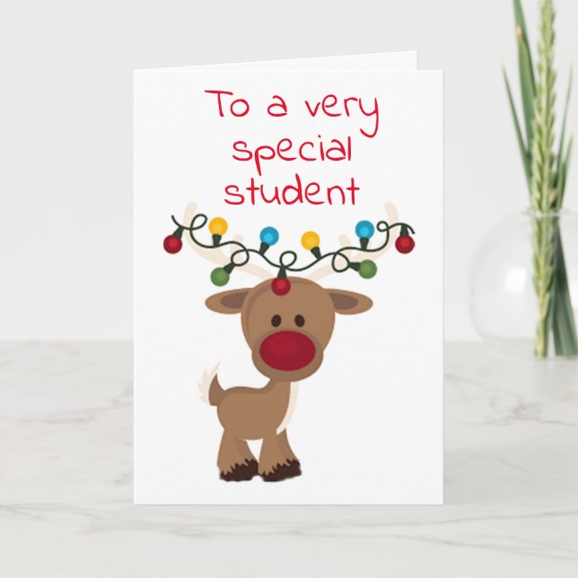 **SPECIAL STUDENT** FOR CHRISTMAS HOLIDAY CARD (Front)