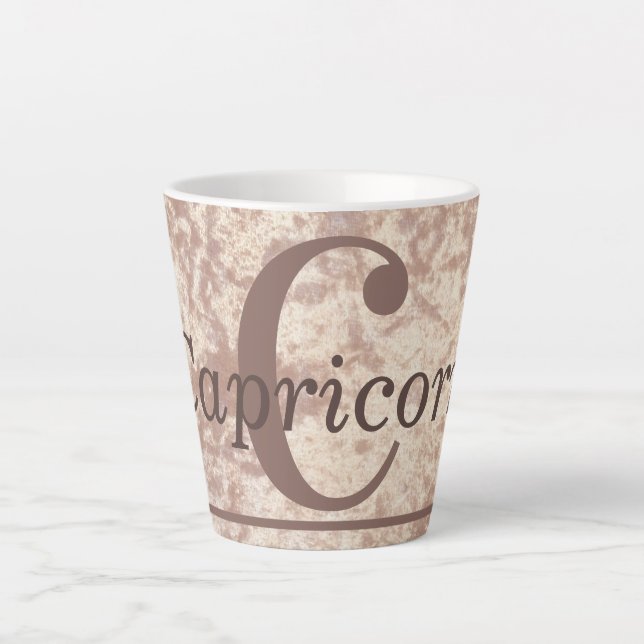 Special stylish Capricorn star sign mug cup gift  (Front)